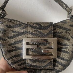 Fendi croissant zebra print